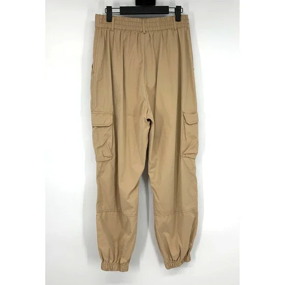 Wild Fable Jogger Pants Womens Size Medium Cargo Pocket High Rise Tan Khaki - Picture 8 of 11